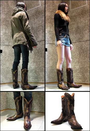 ハカ 1225 Brown Glace Antikeの着用例