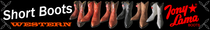 TONY LAMA SHORT WESTERN BOOTS