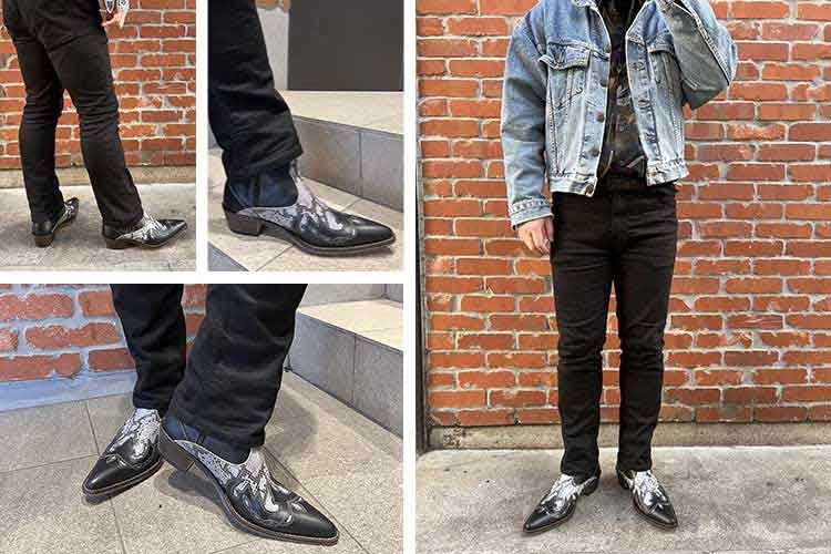 TRAKAR'S 14301 Black×Python（パイソンプリント・型押）詳細ページへ